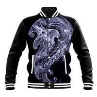 Kikorangi Maori Tribal Hammershark Ghost Spirit Baseball Jacket