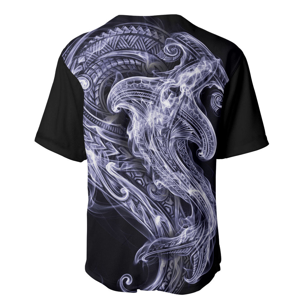 Kikorangi Maori Tribal Hammershark Ghost Spirit Baseball Jersey