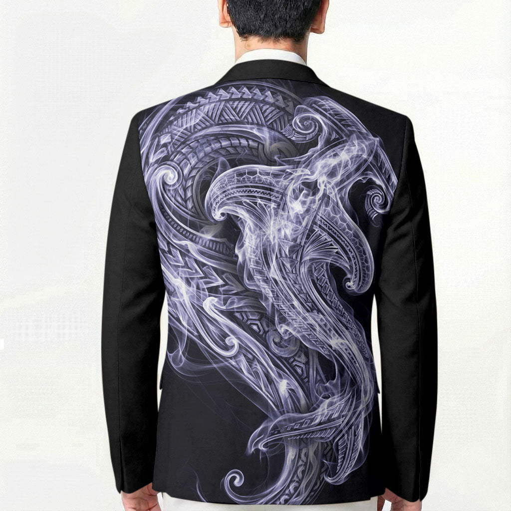 Kikorangi Maori Tribal Hammershark Ghost Spirit Blazer