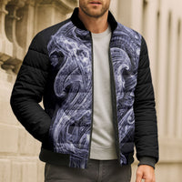 Kikorangi Maori Tribal Hammershark Ghost Spirit Bomber Puffer Jacket