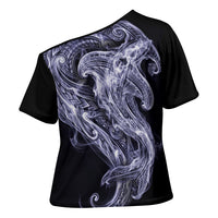 Kikorangi Maori Tribal Hammershark Ghost Spirit Cross Shoulder Shirt
