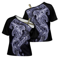 Kikorangi Maori Tribal Hammershark Ghost Spirit Cross Shoulder Shirt