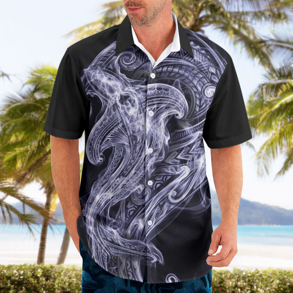 Kikorangi Maori Tribal Hammershark Ghost Spirit Hawaiian Shirt