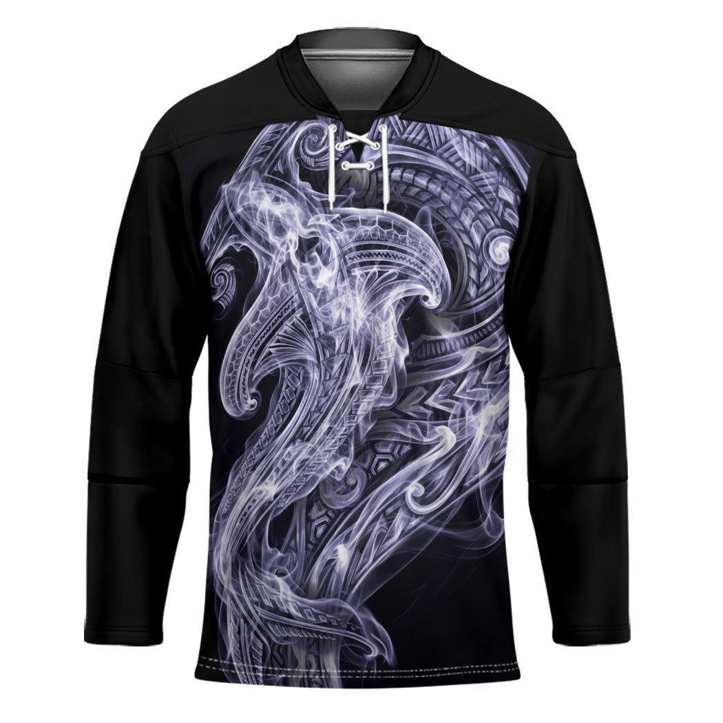 Kikorangi Maori Tribal Hammershark Ghost Spirit Hockey Jersey
