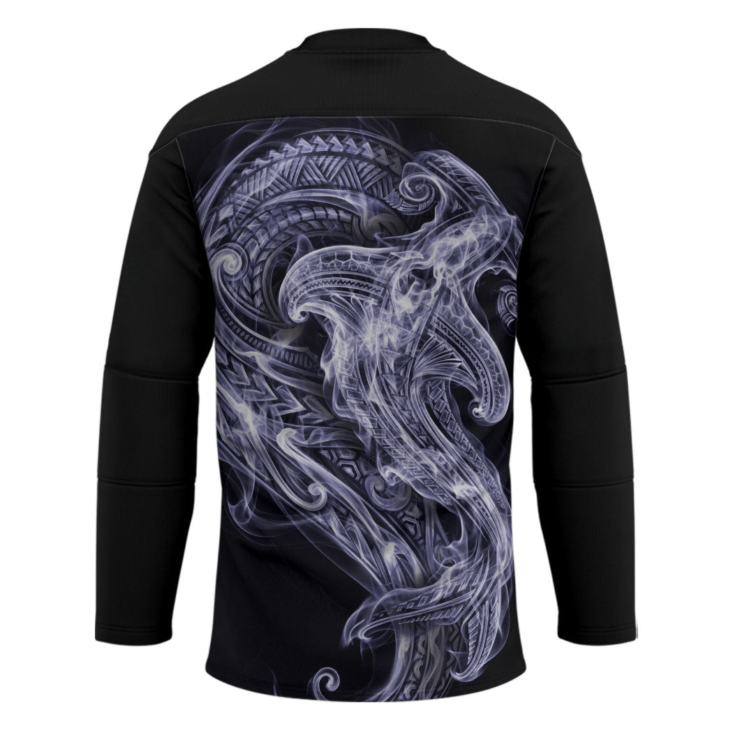 Kikorangi Maori Tribal Hammershark Ghost Spirit Hockey Jersey