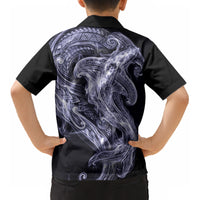 Kikorangi Maori Tribal Hammershark Ghost Spirit Kid Hawaiian Shirt