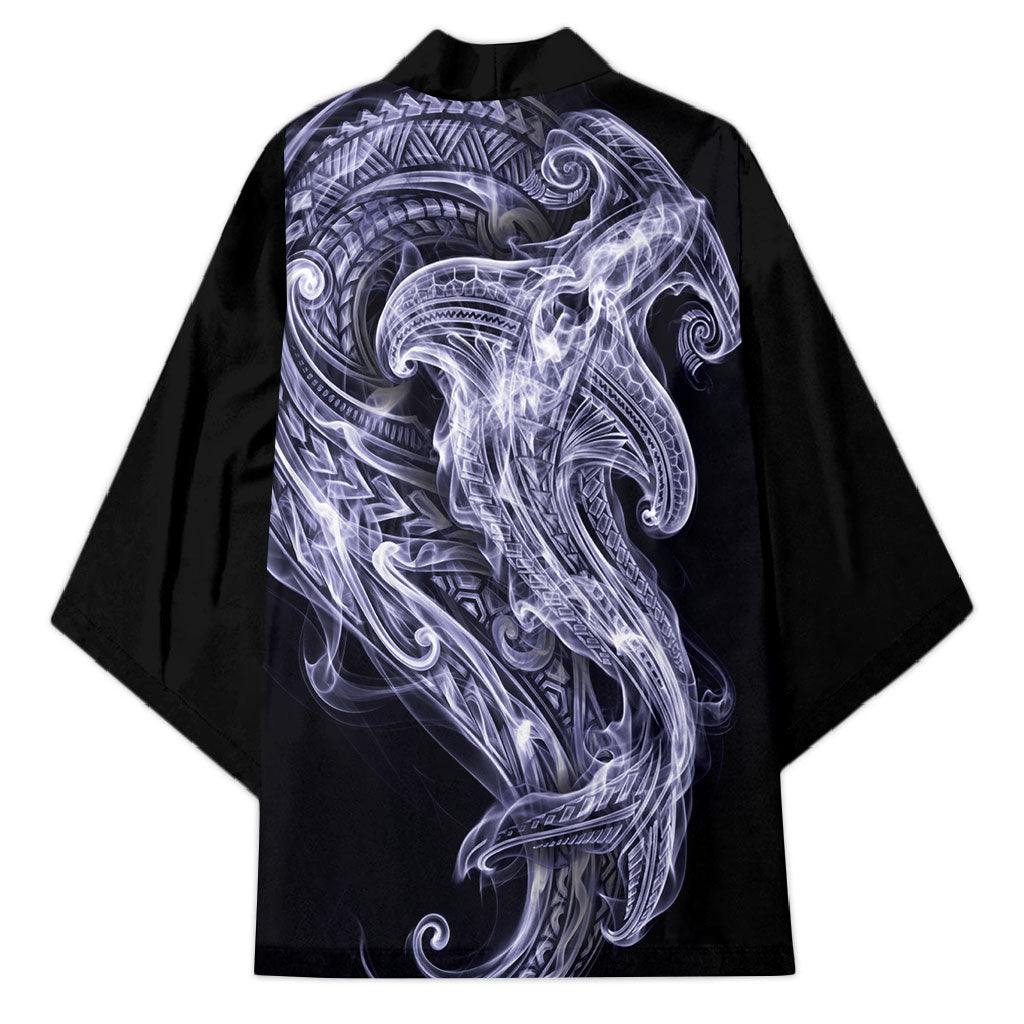 Kikorangi Maori Tribal Hammershark Ghost Spirit Kimono