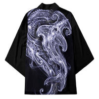 Kikorangi Maori Tribal Hammershark Ghost Spirit Kimono