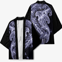 Kikorangi Maori Tribal Hammershark Ghost Spirit Kimono