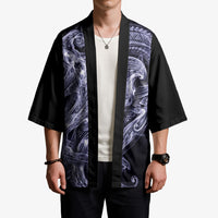 Kikorangi Maori Tribal Hammershark Ghost Spirit Kimono