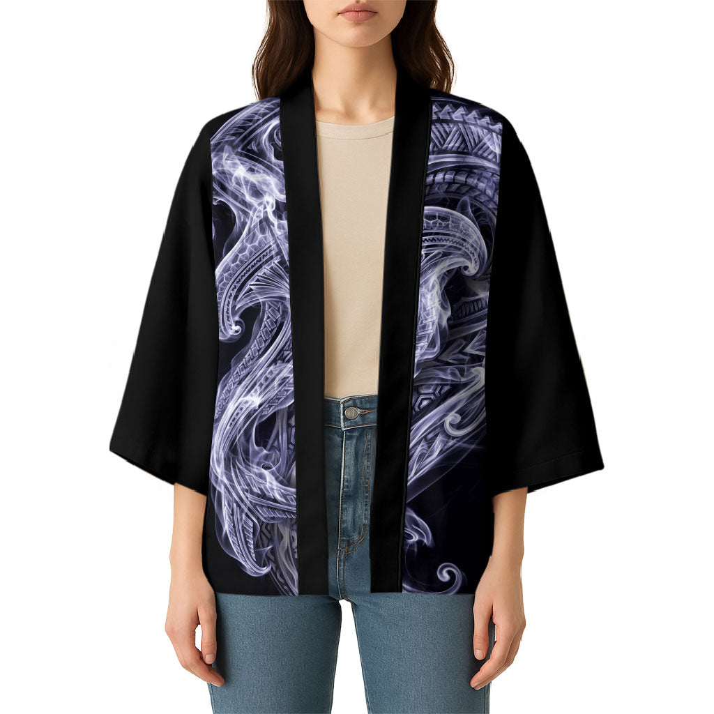 Kikorangi Maori Tribal Hammershark Ghost Spirit Kimono