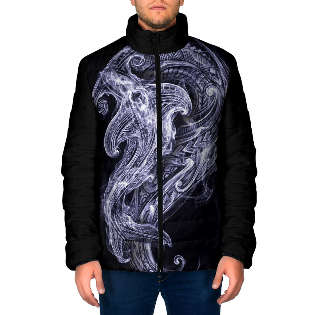 Kikorangi Maori Tribal Hammershark Ghost Spirit Padded Jacket