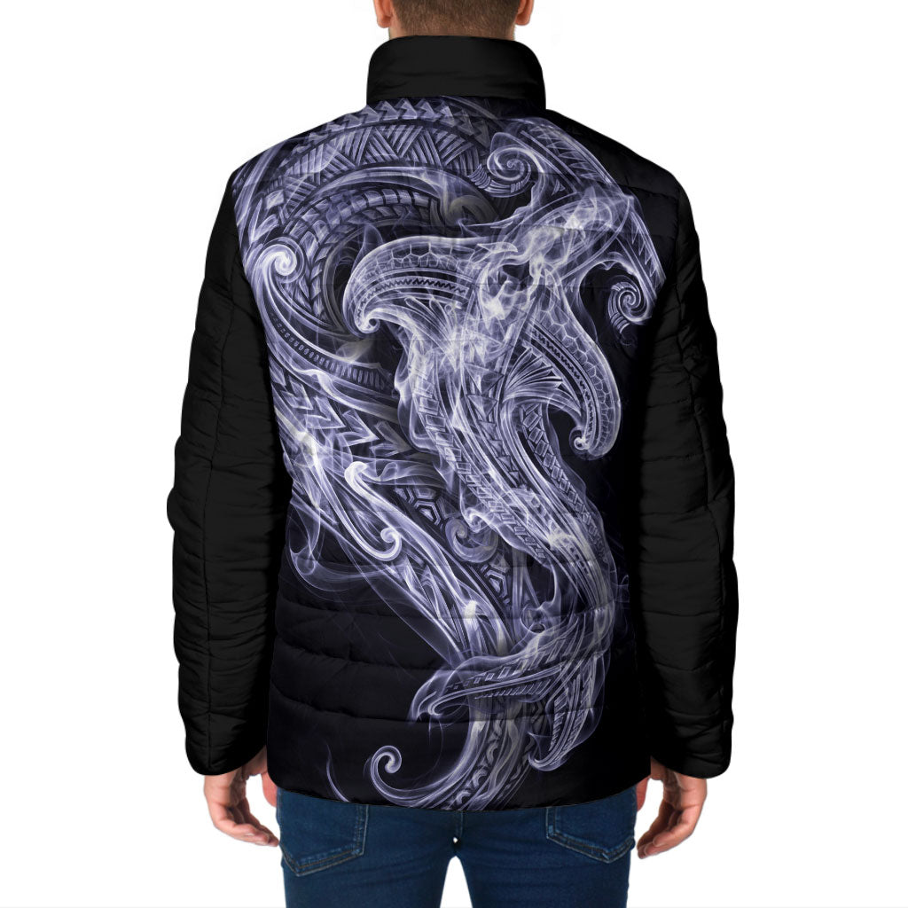 Kikorangi Maori Tribal Hammershark Ghost Spirit Padded Jacket