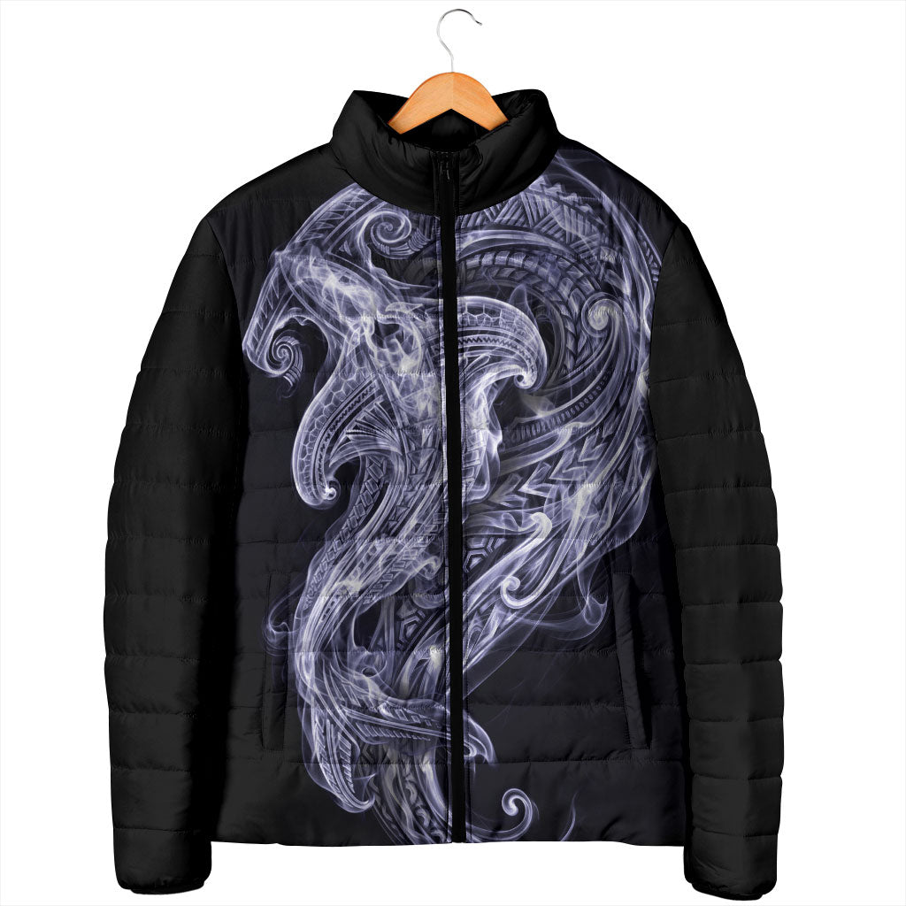 Kikorangi Maori Tribal Hammershark Ghost Spirit Padded Jacket