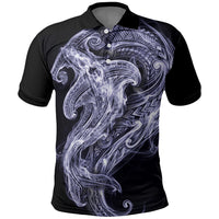 Kikorangi Maori Tribal Hammershark Ghost Spirit Polo Shirt