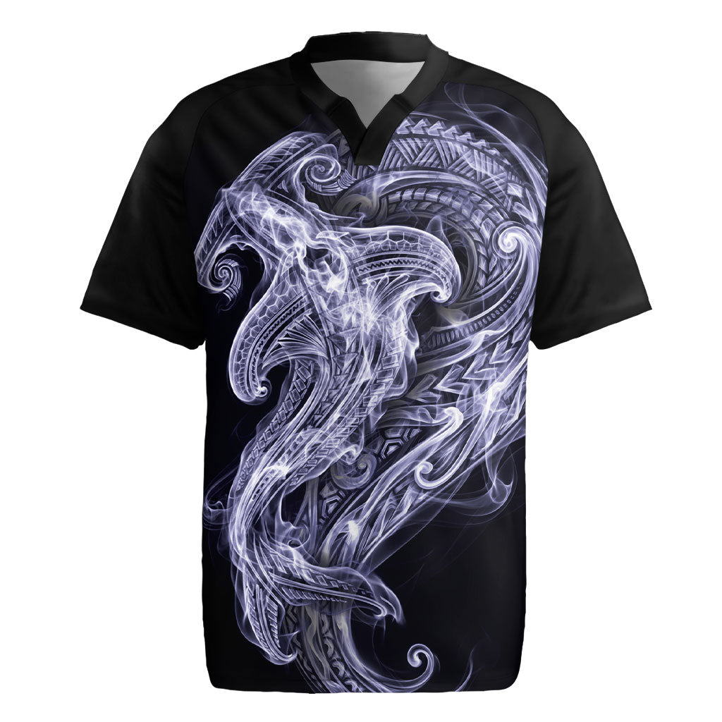 Kikorangi Maori Tribal Hammershark Ghost Spirit Rugby Jersey