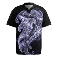 Kikorangi Maori Tribal Hammershark Ghost Spirit Rugby Jersey