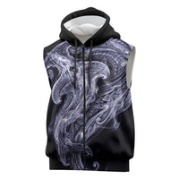Kikorangi Maori Tribal Hammershark Ghost Spirit Sleeveless Zip Hoodie