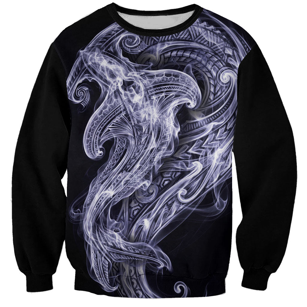 Kikorangi Maori Tribal Hammershark Ghost Spirit Sweatshirt