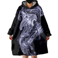 Kikorangi Maori Tribal Hammershark Ghost Spirit Wearable Blanket Hoodie
