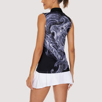 Kikorangi Maori Tribal Hammershark Ghost Spirit Women Sleeveless Polo Shirt