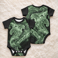 Pounamu Maori Tribal Hammershark Ghost Spirit Baby Onesie