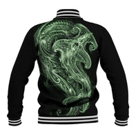 Pounamu Maori Tribal Hammershark Ghost Spirit Baseball Jacket