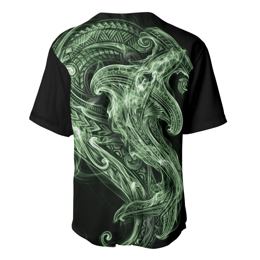 Pounamu Maori Tribal Hammershark Ghost Spirit Baseball Jersey