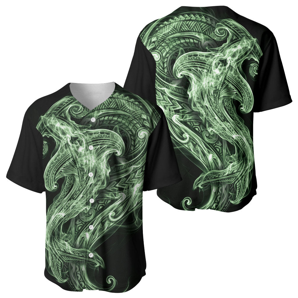 Pounamu Maori Tribal Hammershark Ghost Spirit Baseball Jersey