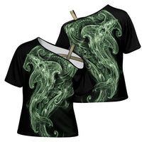 Pounamu Maori Tribal Hammershark Ghost Spirit Cross Shoulder Shirt