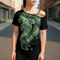 Pounamu Maori Tribal Hammershark Ghost Spirit Cross Shoulder Shirt