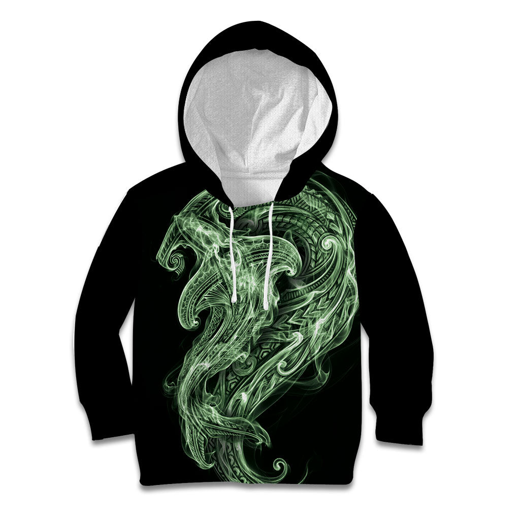 Pounamu Maori Tribal Hammershark Ghost Spirit Kid Hoodie