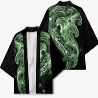 Pounamu Maori Tribal Hammershark Ghost Spirit Kimono