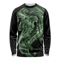 Pounamu Maori Tribal Hammershark Ghost Spirit Long Sleeve Shirt