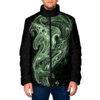 Pounamu Maori Tribal Hammershark Ghost Spirit Padded Jacket