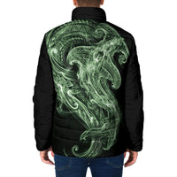 Pounamu Maori Tribal Hammershark Ghost Spirit Padded Jacket