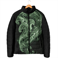 Pounamu Maori Tribal Hammershark Ghost Spirit Padded Jacket