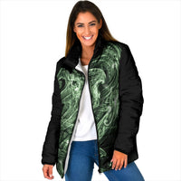Pounamu Maori Tribal Hammershark Ghost Spirit Padded Jacket