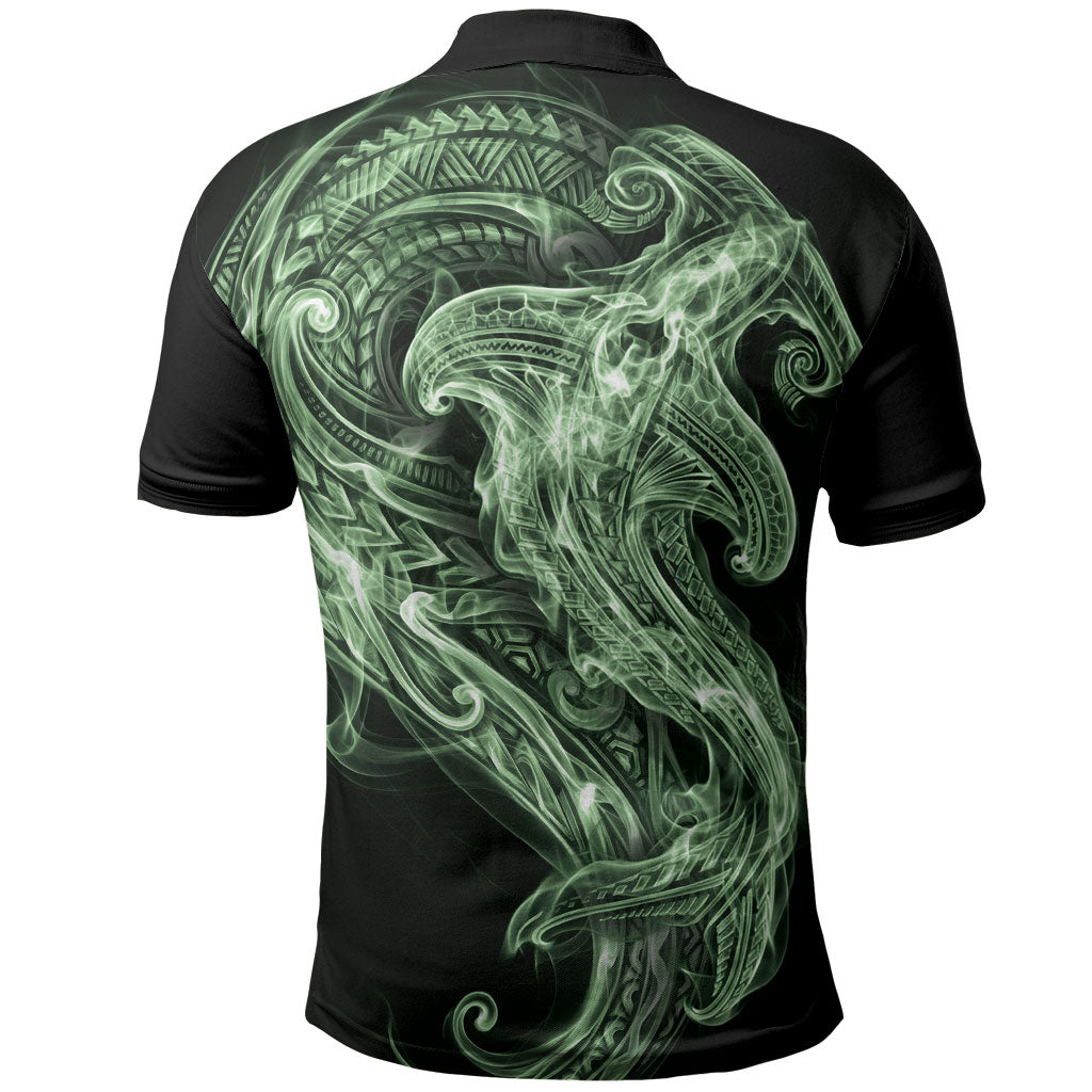 Pounamu Maori Tribal Hammershark Ghost Spirit Polo Shirt