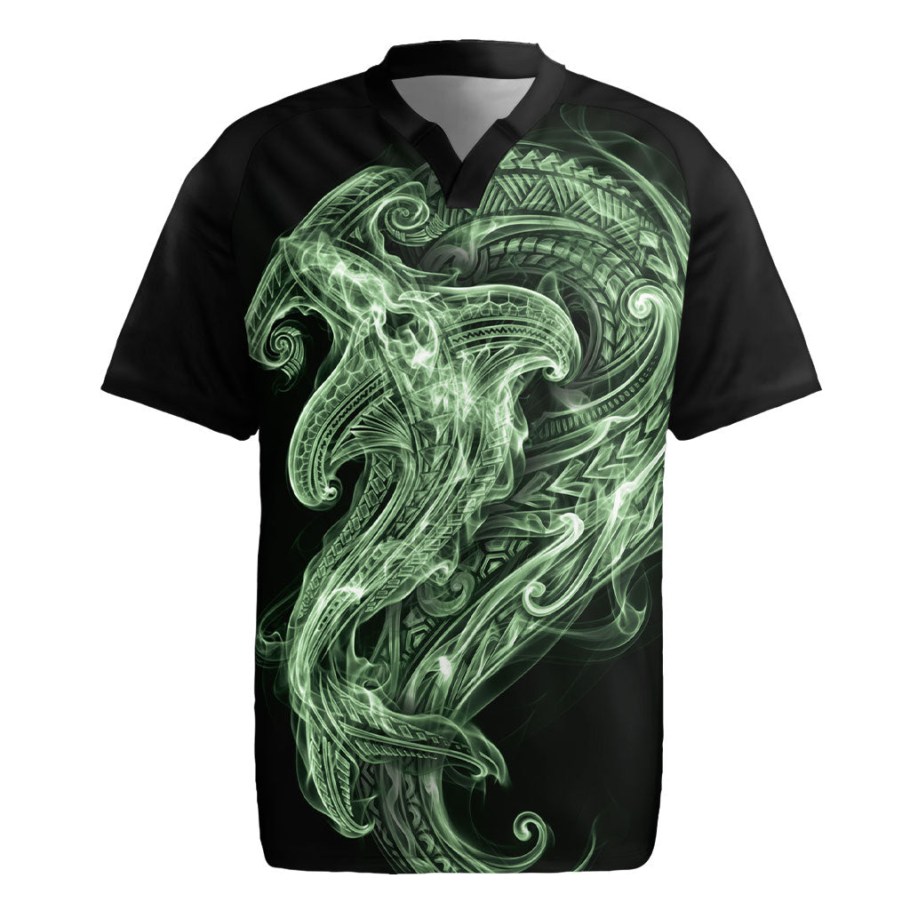 Pounamu Maori Tribal Hammershark Ghost Spirit Rugby Jersey
