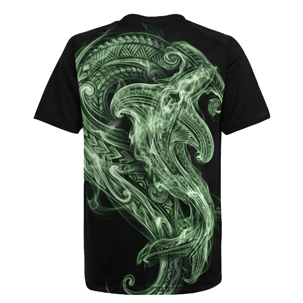 Pounamu Maori Tribal Hammershark Ghost Spirit Rugby Jersey