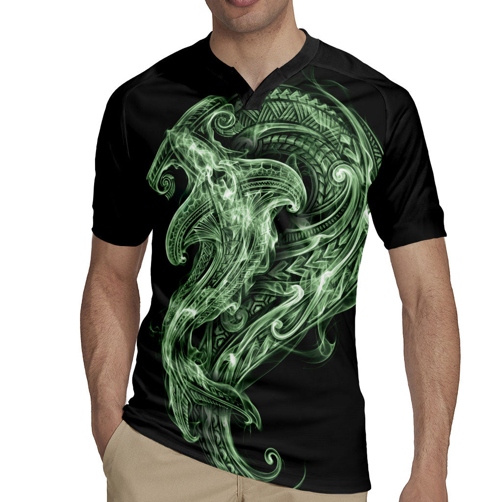 Pounamu Maori Tribal Hammershark Ghost Spirit Rugby Jersey