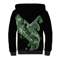 Pounamu Maori Tribal Hammershark Ghost Spirit Sherpa Hoodie
