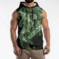 Pounamu Maori Tribal Hammershark Ghost Spirit Sleeveless Hoodie