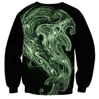 Pounamu Maori Tribal Hammershark Ghost Spirit Sweatshirt