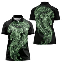 Pounamu Maori Tribal Hammershark Ghost Spirit Women Polo Shirt