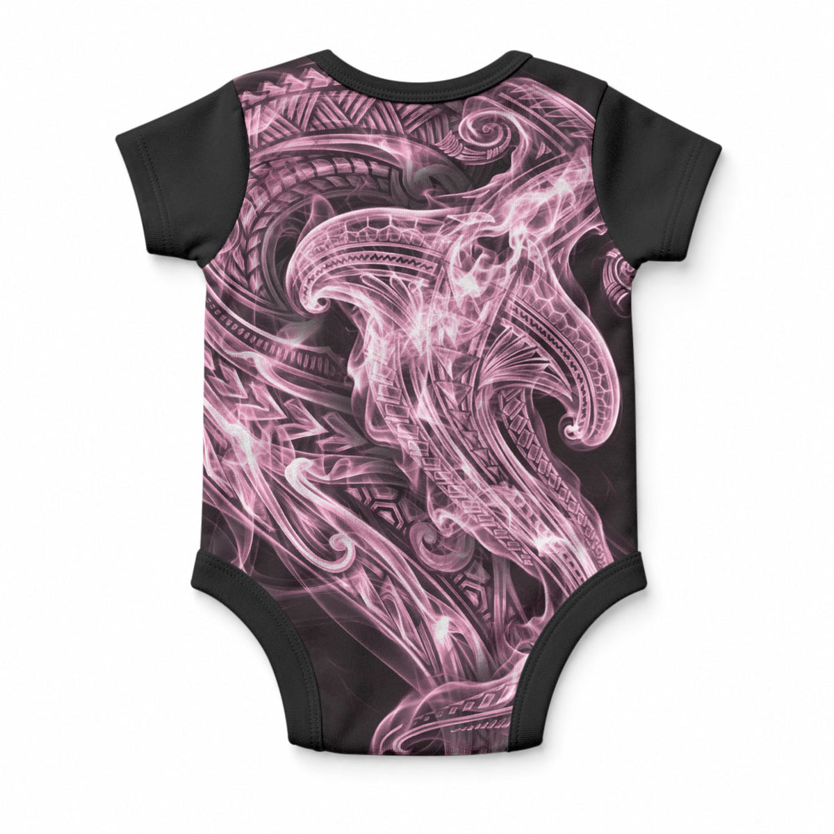 Mawhero Maori Tribal Hammershark Ghost Spirit Baby Onesie