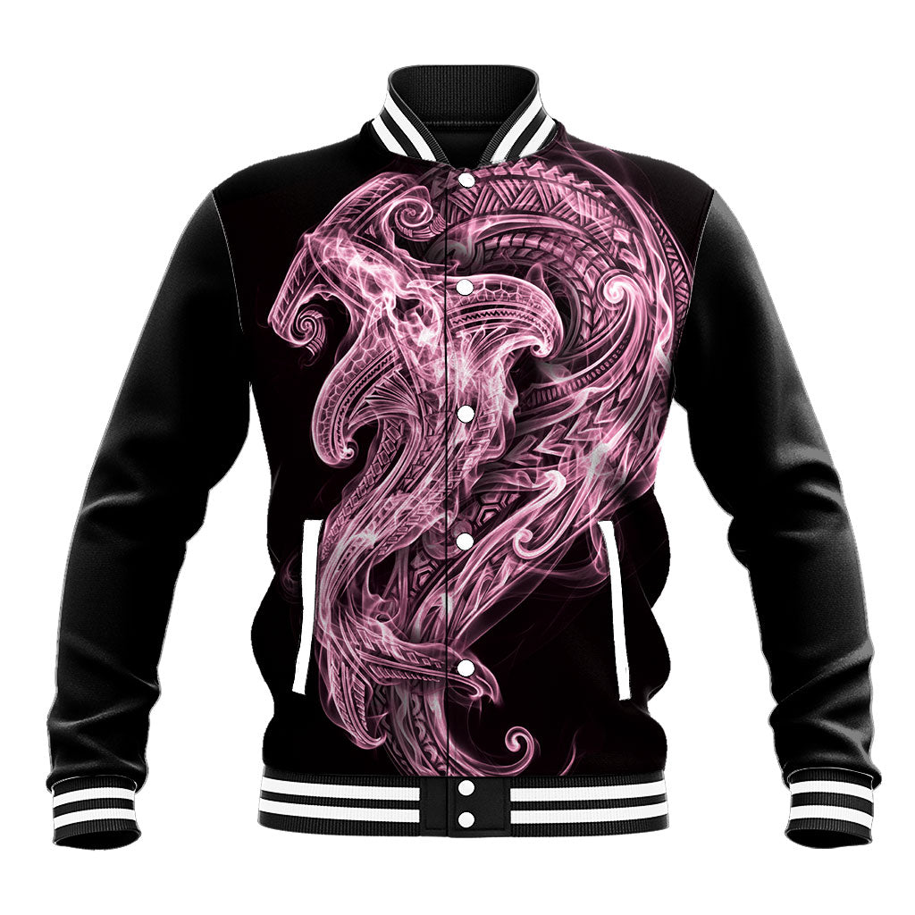 Mawhero Maori Tribal Hammershark Ghost Spirit Baseball Jacket