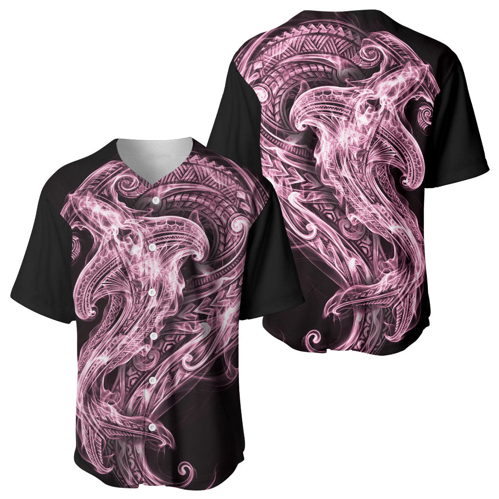 Mawhero Maori Tribal Hammershark Ghost Spirit Baseball Jersey