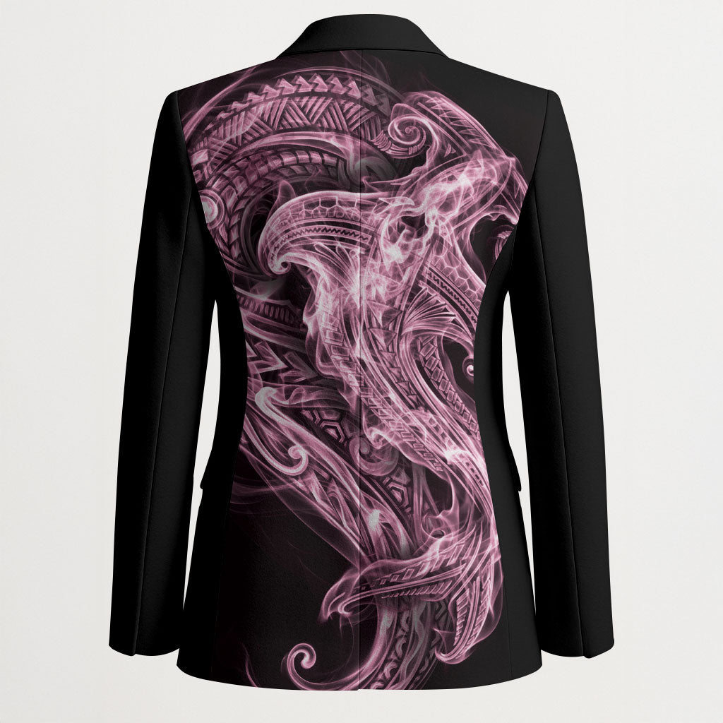 Mawhero Maori Tribal Hammershark Ghost Spirit Blazer